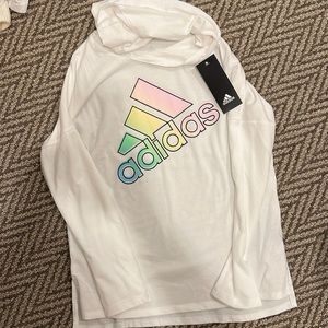 girls long sleeve hooded tee